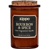 Ароматизированная свеча ZIPPO Bourbon & Spice, воск/хлопок/кора древесины/стекло, 70×100 мм купить в Минске