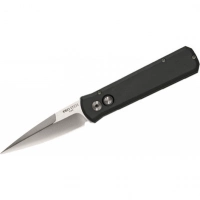 Автоматический складной нож Godson™ Solid Black Handle, Satin Blade купить в Минске