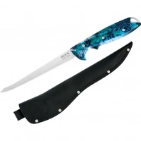 Филейный нож Buck 035 Abyss Fillet Knife Kryptek Neptune Camo 0035CMS34, сталь 420HC, рукоять пластик купить в Минске