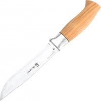 Нож с фиксированным клинком Brusletto Storbukken, сталь 440C, рукоять карельская береза купить в 