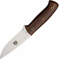 Нож с фиксированным клинком Brusletto Ty, сталь  VG-10 Laminated 420J2, рукоять древесный пластик купить в 