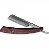 Опасная бритва Boker Damascus Curly Birch 6/8, сталь дамаск, рукоять коричневая береза купить в Минске