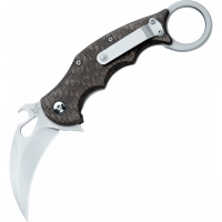 Складной нож Fox IKBS Ball Bearing Karambit, сталь Elmax, рукоять титановый сплав 6Al4V, чёрный купить в Минске