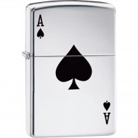 Зажигалка ZIPPO Armor™  Туз с покрытием High Polish Chrome купить в Минске