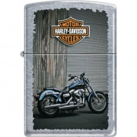 Зажигалка ZIPPO Harley-Davidson® Байк, с покрытием Street Chrome™, латунь/сталь, серебристая, 36x12x56 мм купить в Минске