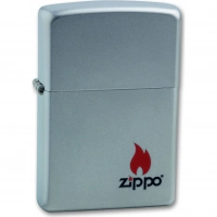 Зажигалка ZIPPO Satin Chrome, латунь с ник.-хром. покрыт., серебр., матовая, 36х56х12 мм купить в Минске